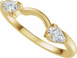 14K Yellow Gold 1/3 CTW Natural Diamond Wrap-Style Enhancer