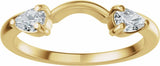 14K Yellow Gold 1/3 CTW Natural Diamond Wrap-Style Enhancer
