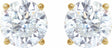 14K Yellow Gold 3 CTW Lab-Grown Diamond Earrings