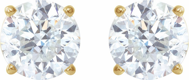 14K Yellow Gold 3 CTW Lab-Grown Diamond Earrings