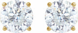14K Yellow Gold 3 CTW Lab-Grown Diamond Earrings