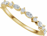 14K Yellow Gold 1/4 CTW Lab-Grown Diamond Anniversary Band