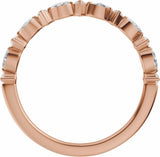 14K Rose Gold 1/4 CTW Lab-Grown Diamond Anniversary Band