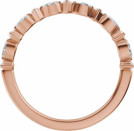 14K Rose Gold 1/4 CTW Lab-Grown Diamond Anniversary Band