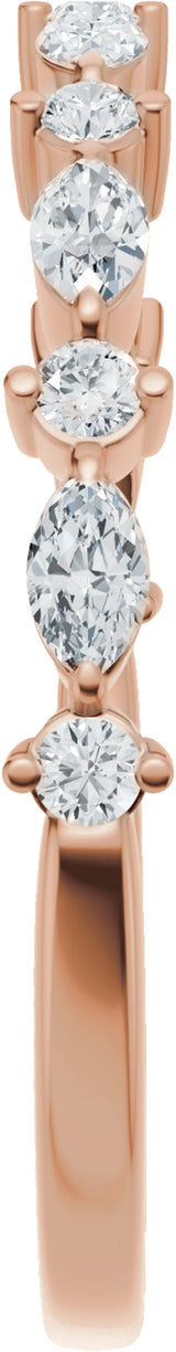 14K Rose Gold 1/4 CTW Lab-Grown Diamond Anniversary Band