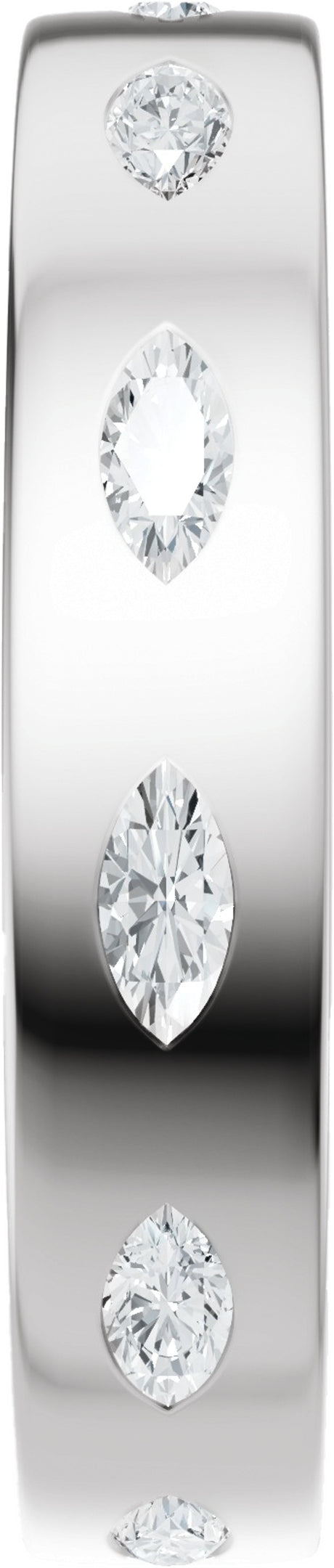 14K White Gold 5/8 CTW Lab-Grown Diamond Eternity Band