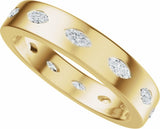 14K Yellow Gold 5/8 CTW Lab-Grown Diamond Eternity Band