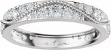 14K White Gold 9/10 CTW Lab-Grown Diamond Eternity Band