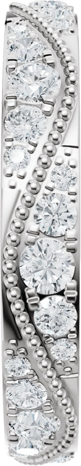 14K White Gold 9/10 CTW Lab-Grown Diamond Eternity Band
