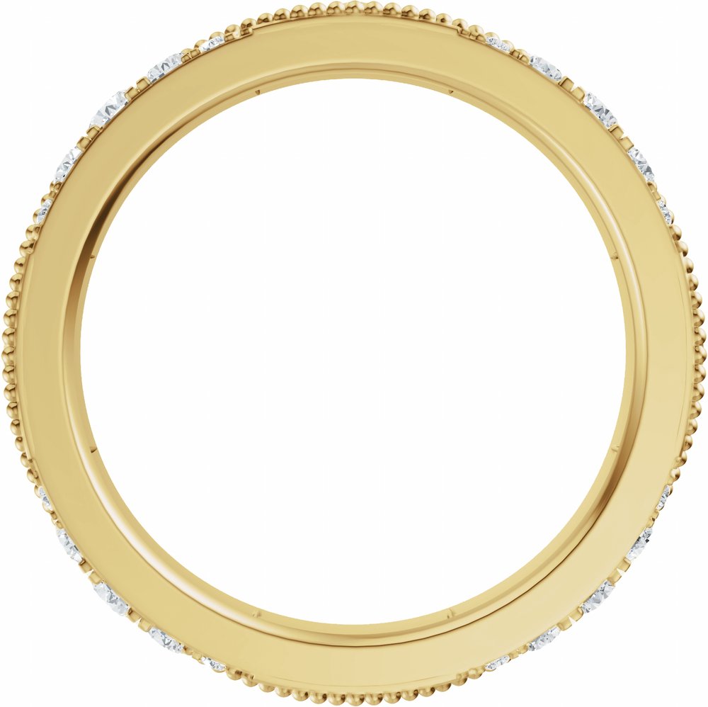 14K Yellow Gold 9/10 CTW Lab-Grown Diamond Eternity Band