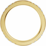 14K Yellow Gold 9/10 CTW Lab-Grown Diamond Eternity Band