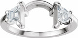 14K White Gold 5/8 CTW Lab-Grown Diamond Wrap Ring Enhancer
