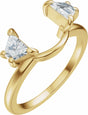 14K Yellow Gold 5/8 CTW Lab-Grown Diamond Wrap Ring Enhancer
