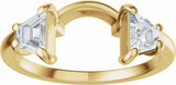 14K Yellow Gold 5/8 CTW Lab-Grown Diamond Wrap Ring Enhancer