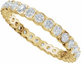 14K Yellow Gold 1 CTW Lab-Grown Diamond Eternity Band Size 5.5