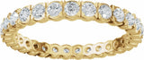 14K Yellow Gold 1 CTW Lab-Grown Diamond Eternity Band Size 5.5