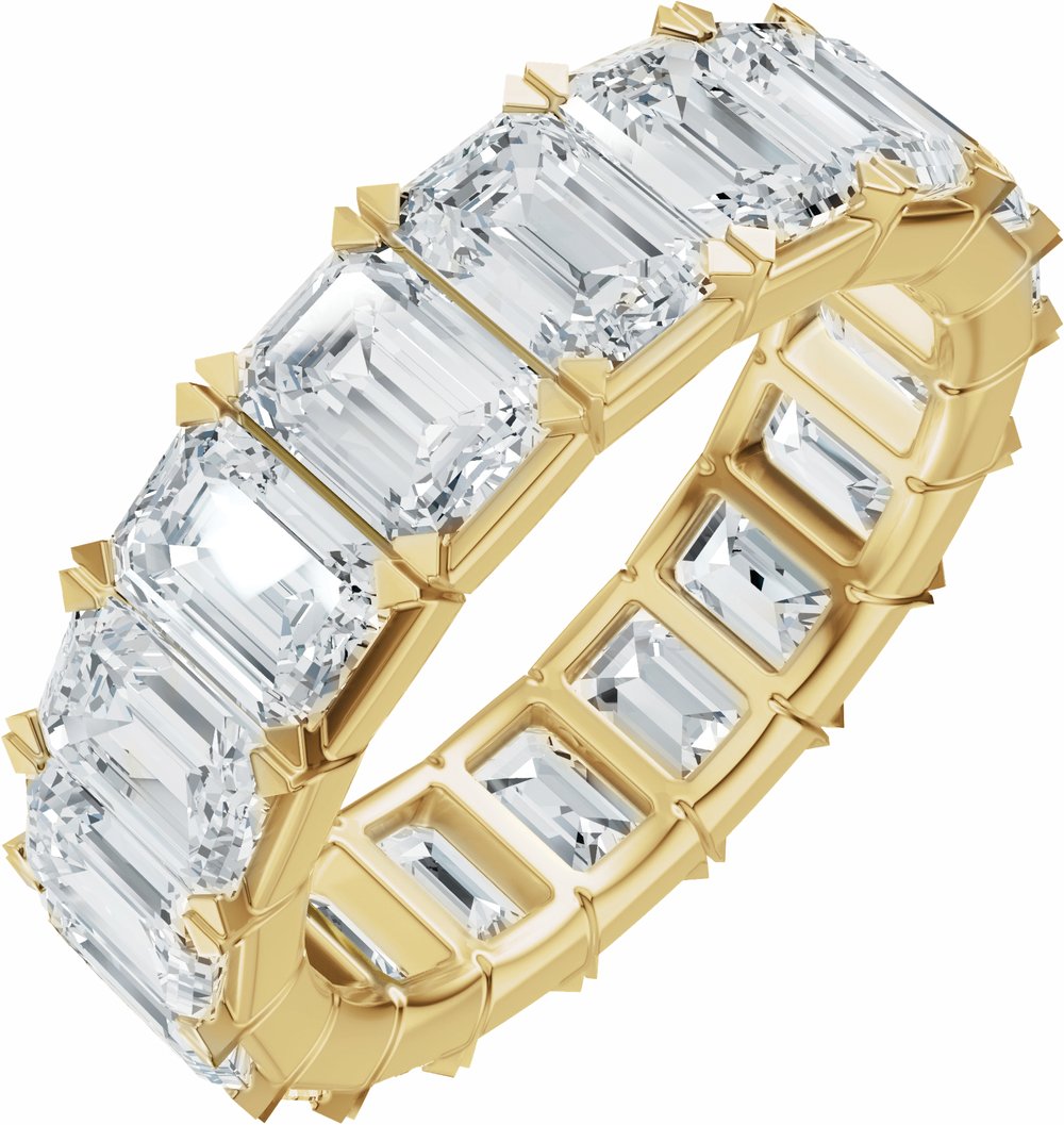 14K Yellow Gold 6 3/8 CTW Lab-Grown Diamond Eternity Band Size 4