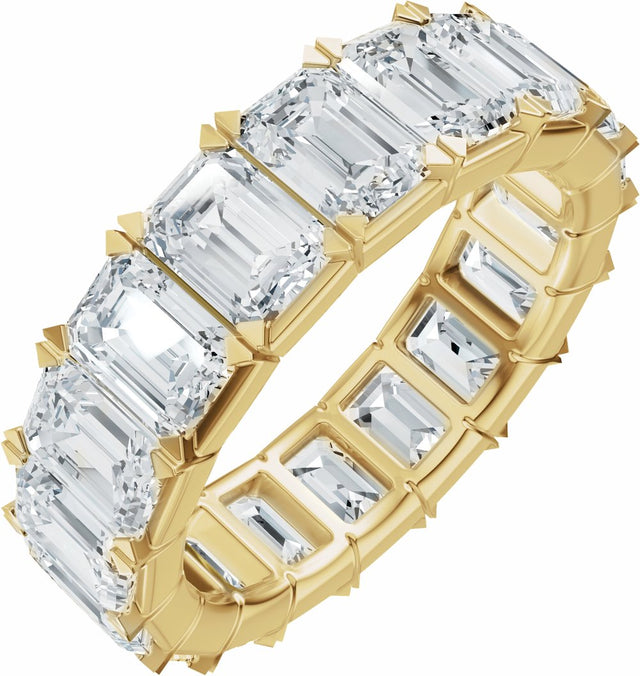 14K Yellow Gold 6 3/8 CTW Lab-Grown Diamond Eternity Band Size 4