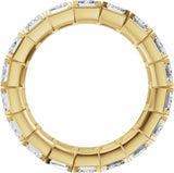 14K Yellow Gold 6 3/8 CTW Lab-Grown Diamond Eternity Band Size 4