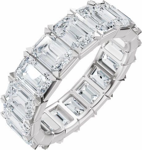 14K White Gold 6 3/4 CTW Lab-Grown Diamond Eternity Band Size 5.5
