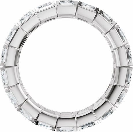 14K White Gold 6 3/8 CTW Lab-Grown Diamond Eternity Band Size 4