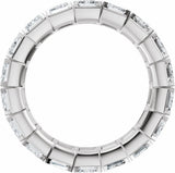 14K White Gold 6 3/4 CTW Lab-Grown Diamond Eternity Band Size 5.5