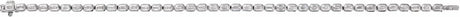14K White Gold 6 1/4 CTW Lab-Grown Diamond Line 7" Bracelet