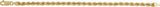 14K Yellow Gold 4 mm Rope 7" Chain 