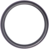 Zirconium 6 mm Crushed Megalodon, Meteorite & 14K Yellow Gold Inlay Comfort-Fit Flat Band Size 9