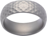 Cobalt 8 mm Golf Ball Texture Comfort-Fit Dome Band with Matte Finish Size 8