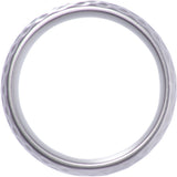 Cobalt 8 mm Golf Ball Texture Comfort-Fit Dome Band with Matte Finish Size 8