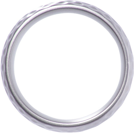 Cobalt 8 mm Golf Ball Texture Comfort-Fit Dome Band with Matte Finish Size 8