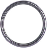 Zirconium 8 mm Spinner Inlay Comfort-Fit Half-Round Band Size 8