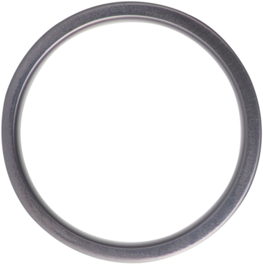 Zirconium 8 mm Crushed Megalodon, Meteorite & 14K Yellow Gold Inlay Comfort-Fit Flat Band Size 8