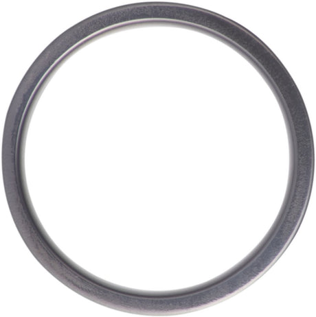 Zirconium 8 mm Crushed Megalodon, Meteorite & 14K Yellow Gold Inlay Comfort-Fit Flat Band Size 8