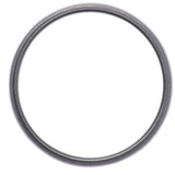 Zirconium 8 mm Milgrain Stepped-Edge Comfort Fit European-Style Band Size 8