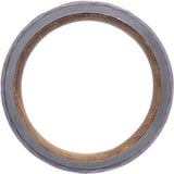 Zirconium 6 mm  Whiskey Barrel Wood Inlay & Interior Sleeve Comfort-Fit Half-Round Band Size 8