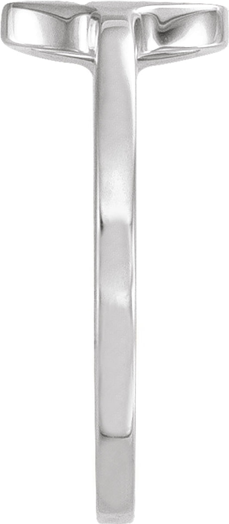Sterling Silver Cross Signet Ring