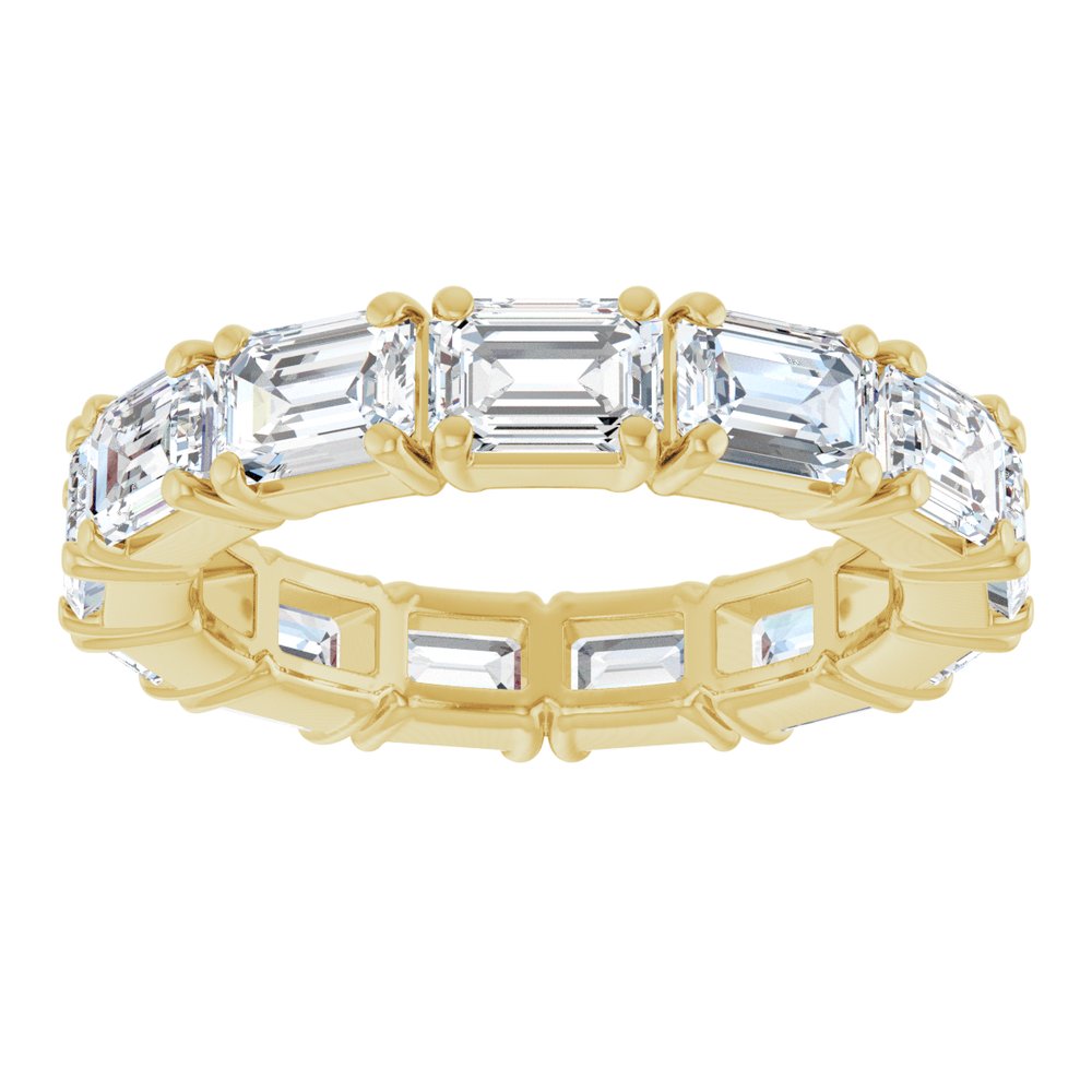 14K Yellow Gold 5 CTW Lab-Grown Diamond Eternity Band Size 6