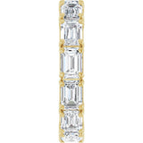 14K Yellow Gold 5 CTW Lab-Grown Diamond Eternity Band Size 6