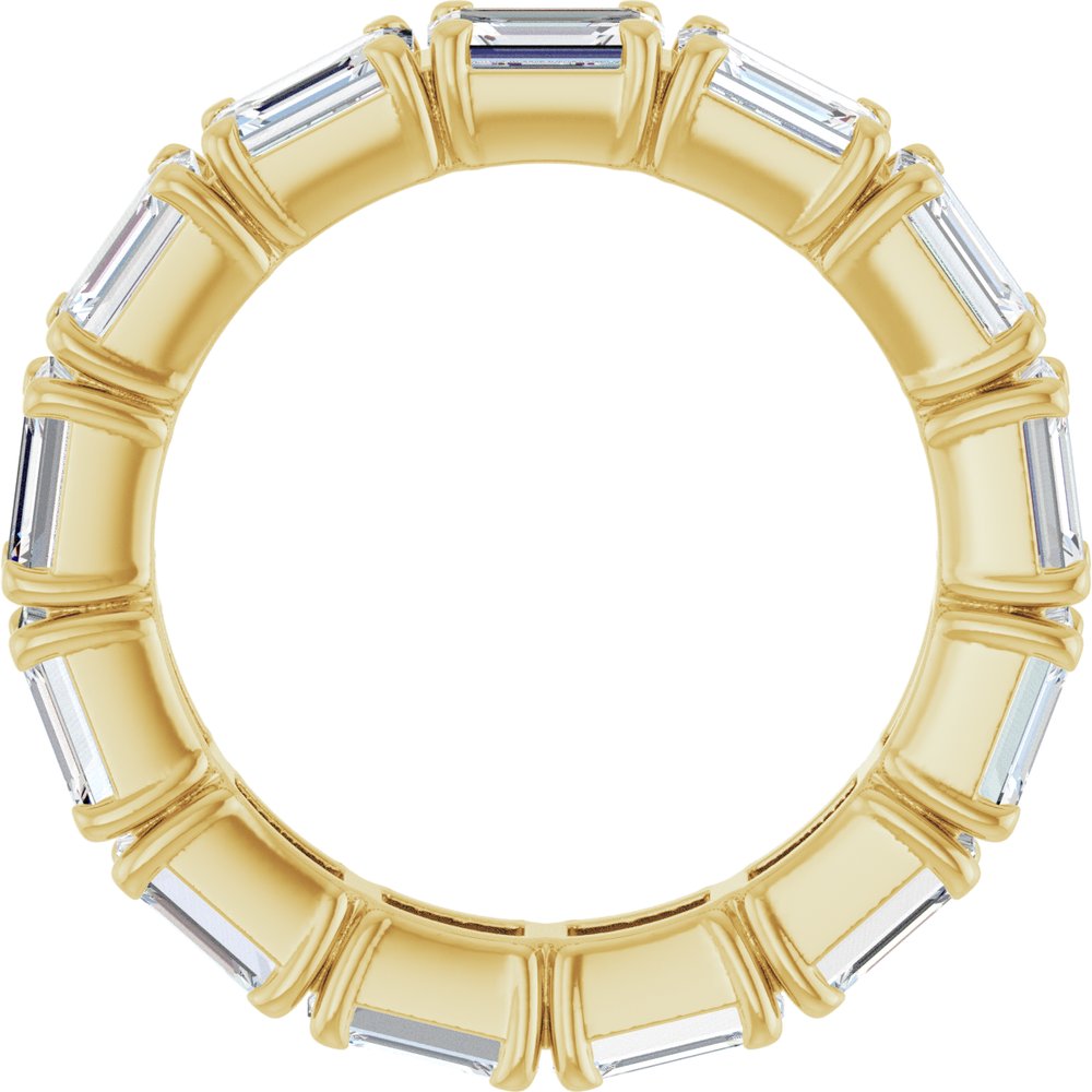 14K Yellow Gold 5 CTW Lab-Grown Diamond Eternity Band Size 6