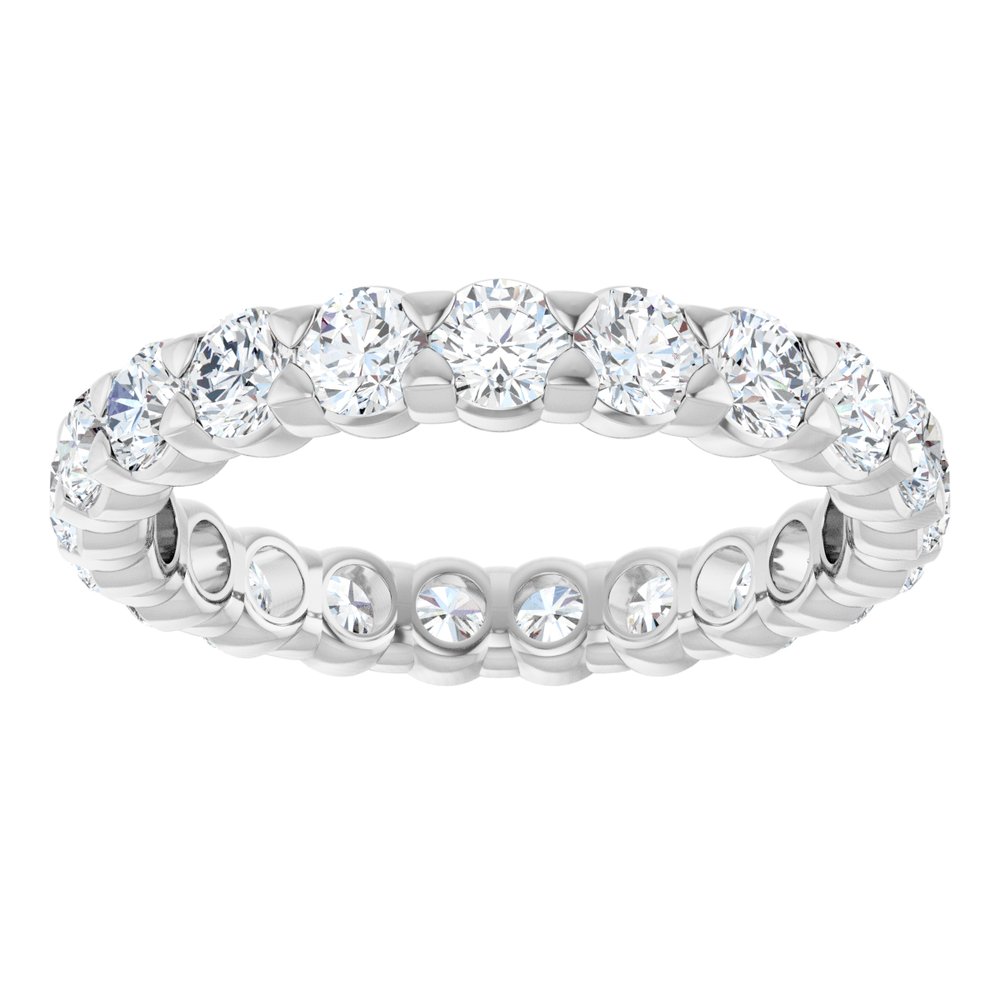 14K White 1 5/8 CTW Lab-Grown Diamond Eternity Band Size 5