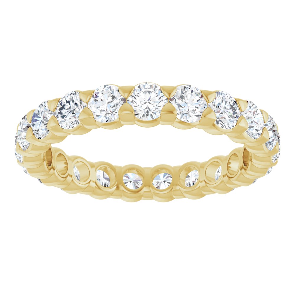 14K Yellow 1 5/8 CTW Lab-Grown Diamond Eternity Band Size 5