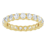 14K Yellow 1 5/8 CTW Lab-Grown Diamond Eternity Band Size 5