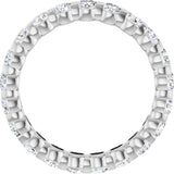14K White 1 5/8 CTW Lab-Grown Diamond Eternity Band Size 5