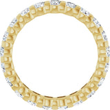 14K Yellow 1 5/8 CTW Lab-Grown Diamond Eternity Band Size 5
