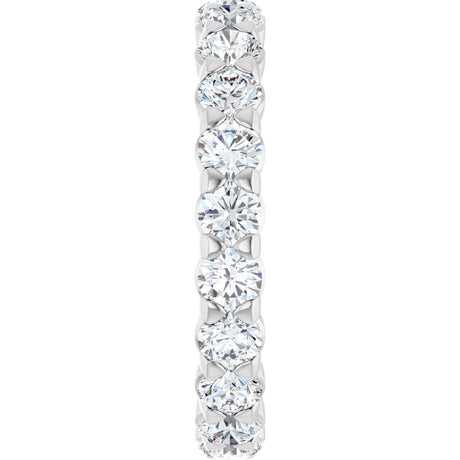 14K White 1 5/8 CTW Lab-Grown Diamond Eternity Band Size 5