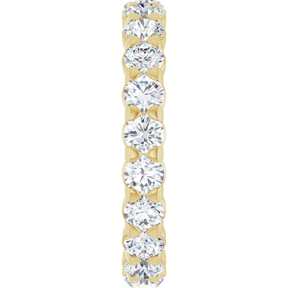14K Yellow 1 5/8 CTW Lab-Grown Diamond Eternity Band Size 5