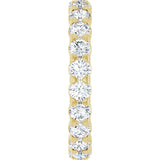 14K Yellow 1 3/4 CTW Lab-Grown Diamond Eternity Band Size 6