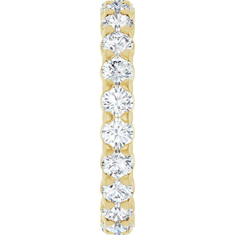 14K Yellow 1 3/4 CTW Lab-Grown Diamond Eternity Band Size 6